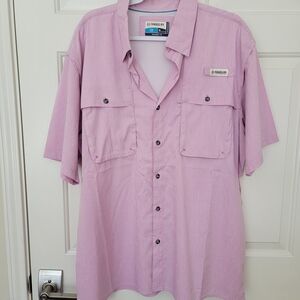 Magellan Outdoors Men's Light Purple Button Down Shirt